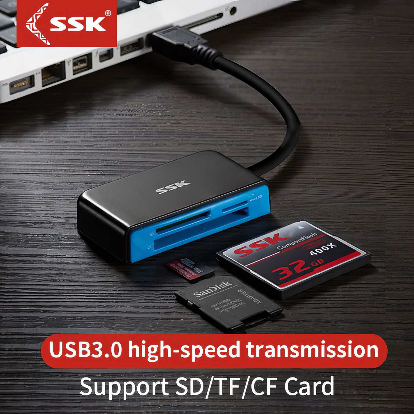 SSK CARD READER SCRM330