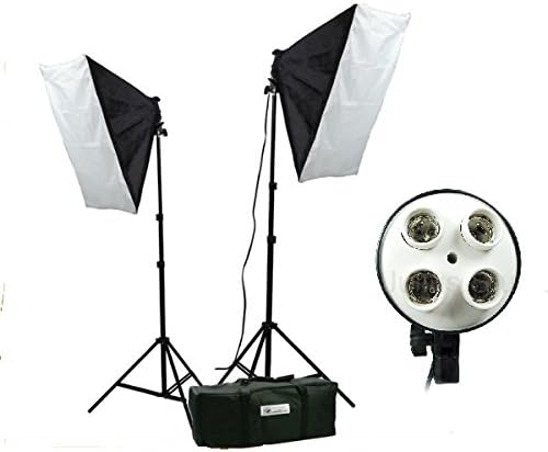 4 HEAD SOFTBOX LIGHTING STAND KIT