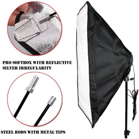 4 HEAD SOFTBOX LIGHTING STAND KIT