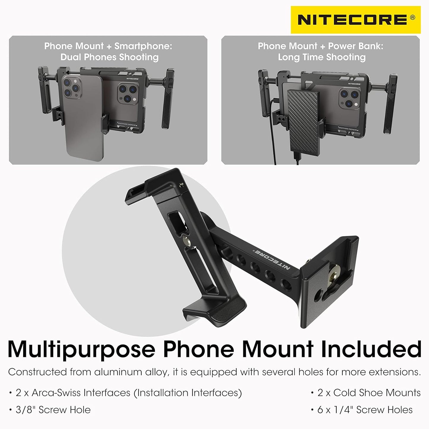 NITECORE NCR10 Smartphone Cinema Rig