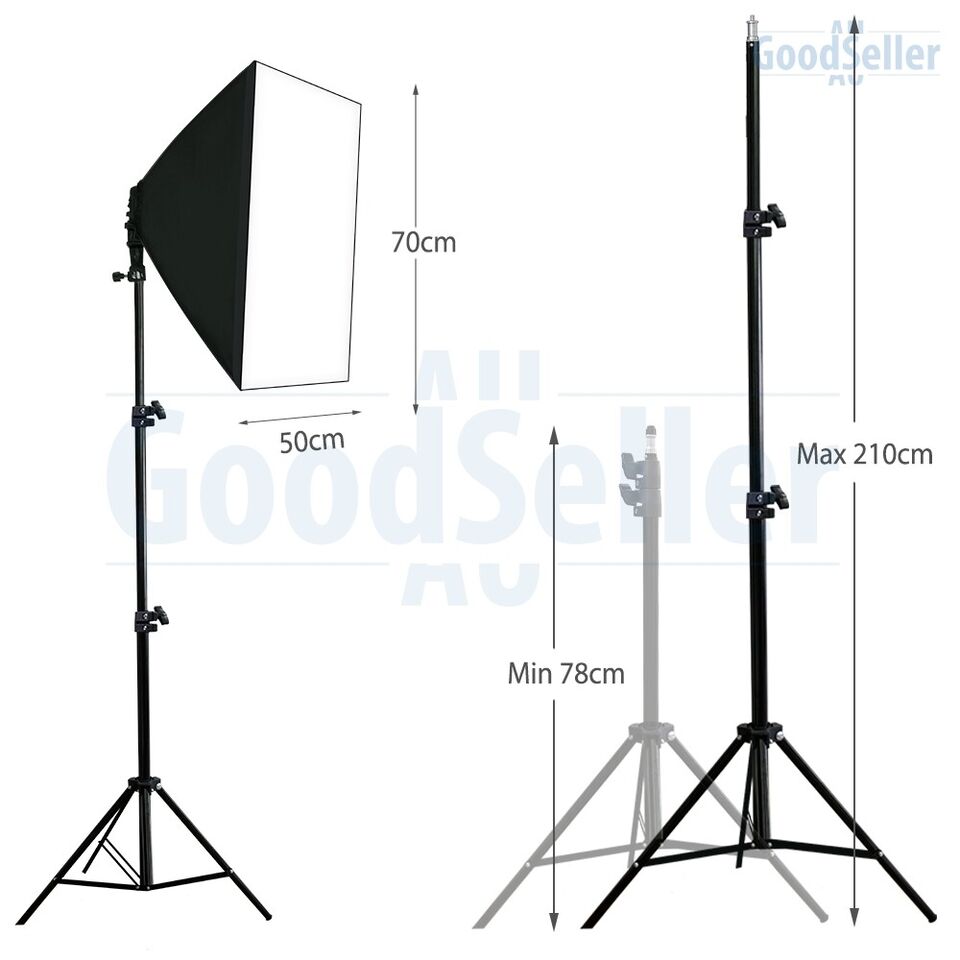4 HEAD SOFTBOX LIGHTING STAND KIT