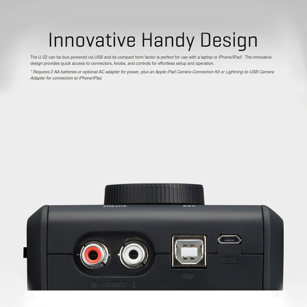 ZOOM HANDY AUDIO INTERFACE U 22