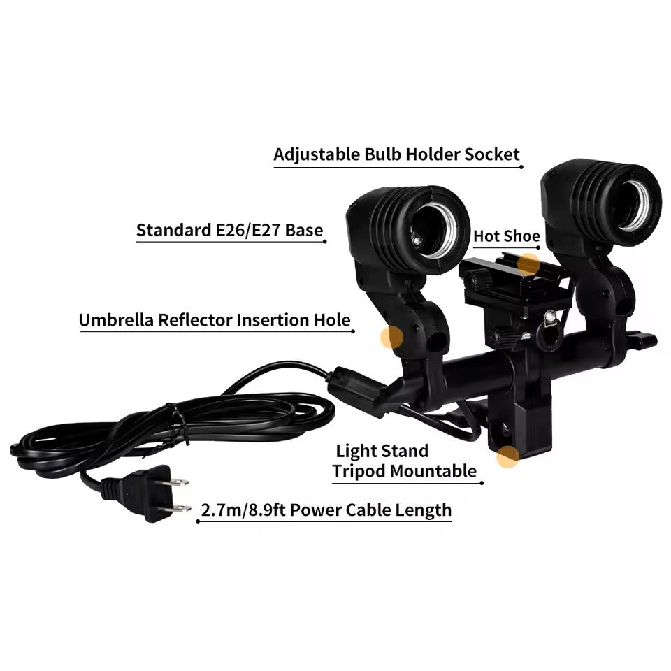 SH LIGHT DOUBLE E27 LAMP HOLDER