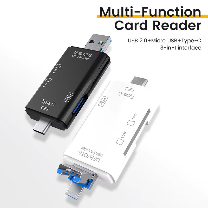 NNBILI 6 IN 1 USB C OTG CARD READER