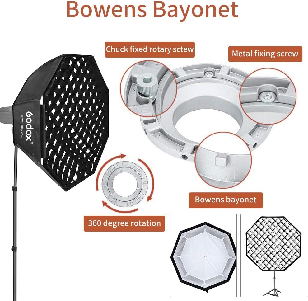 GODOX BOWENS MOUNT GRID SOFTBOX OCTA 95CM