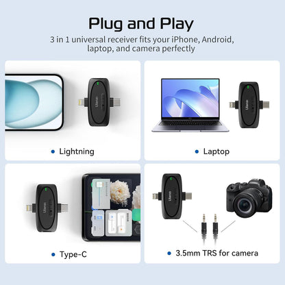 ULANZI V6 3in1 WIRELESS MIC