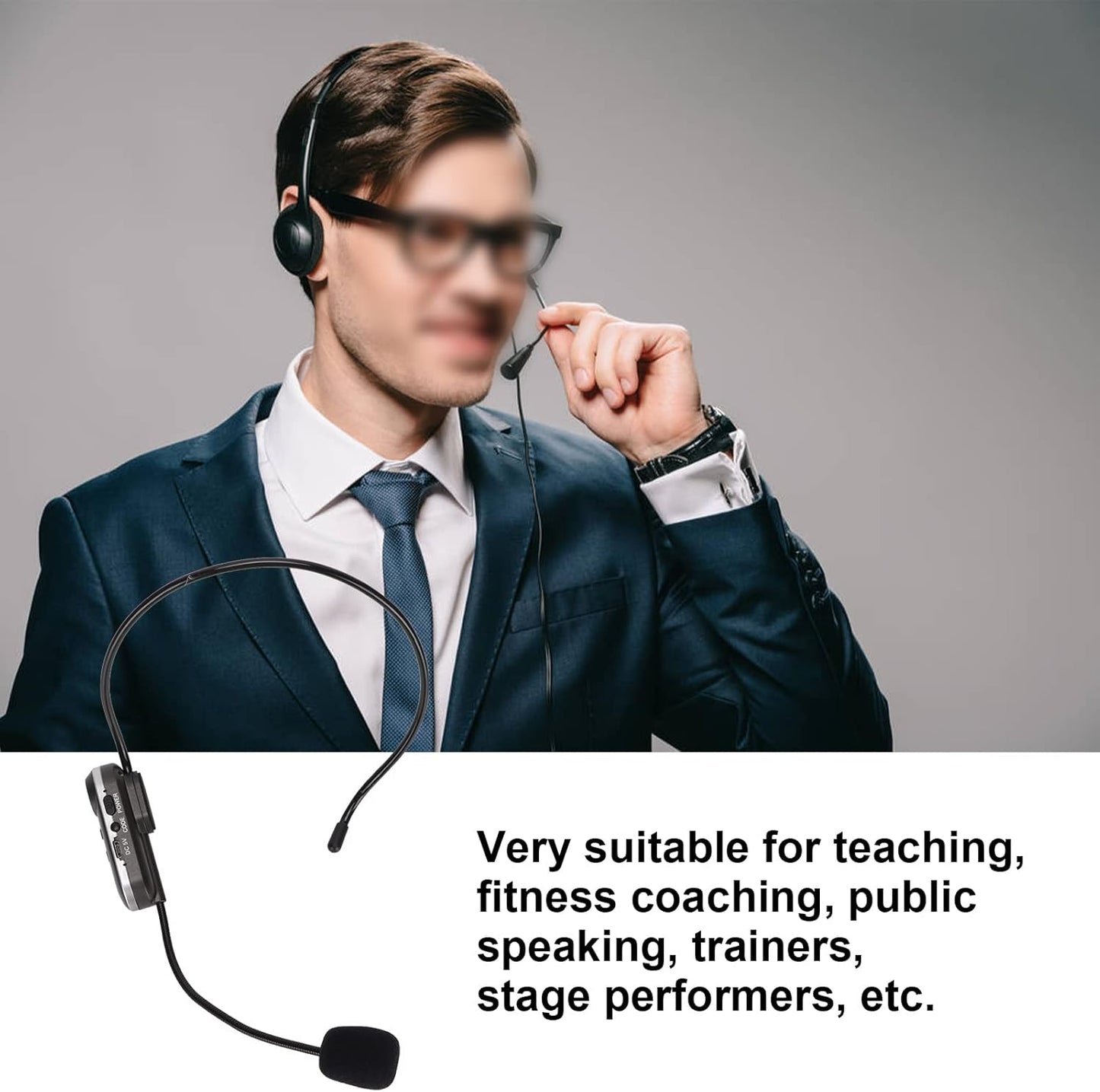 UHF WIRELESS HEADSET MICROPHONE