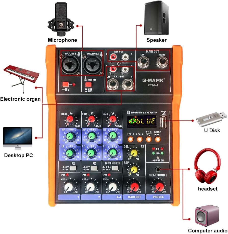 PRO 4-CH MIXING CONSOLE