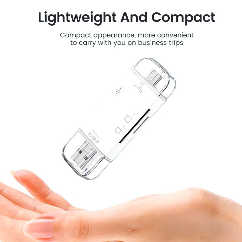 NNBILI 6 IN 1 USB C OTG CARD READER