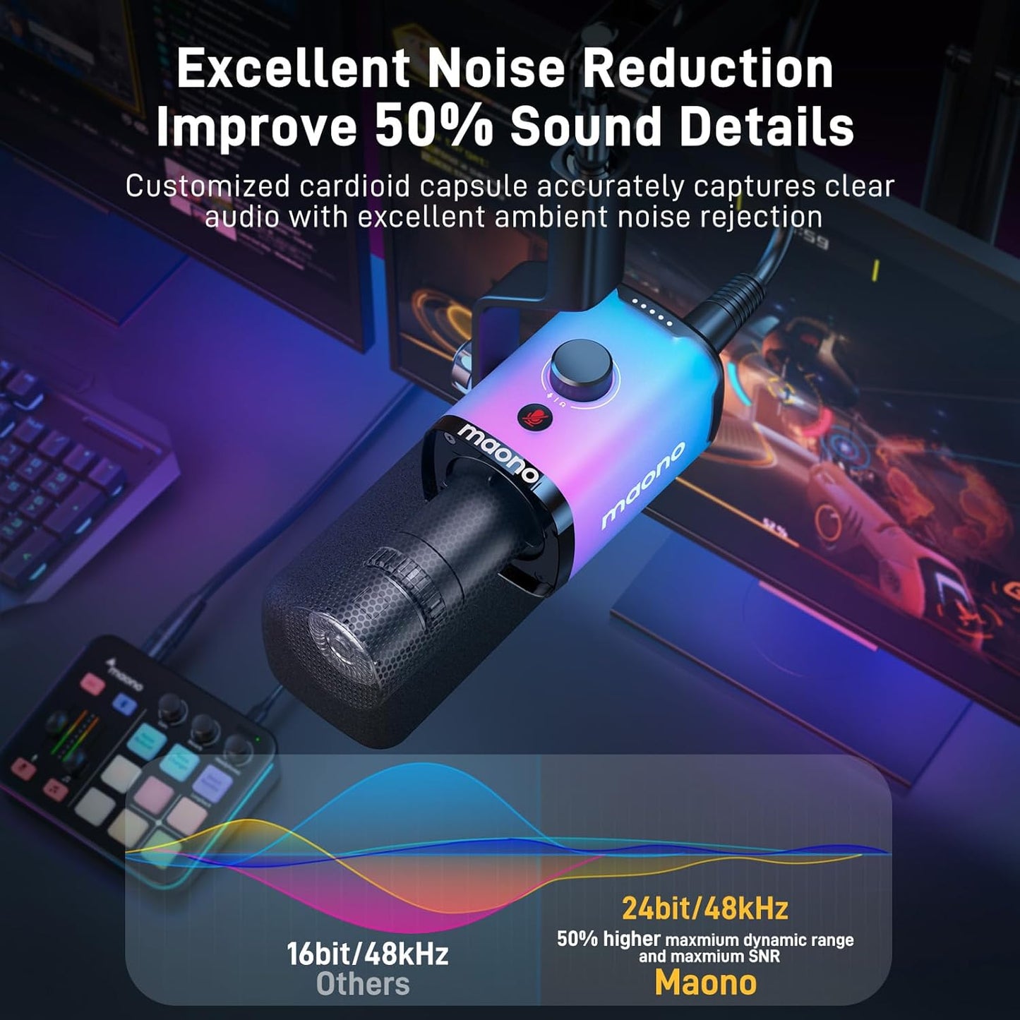 MAONO USB XLR DYNAMIC MIC PD100X