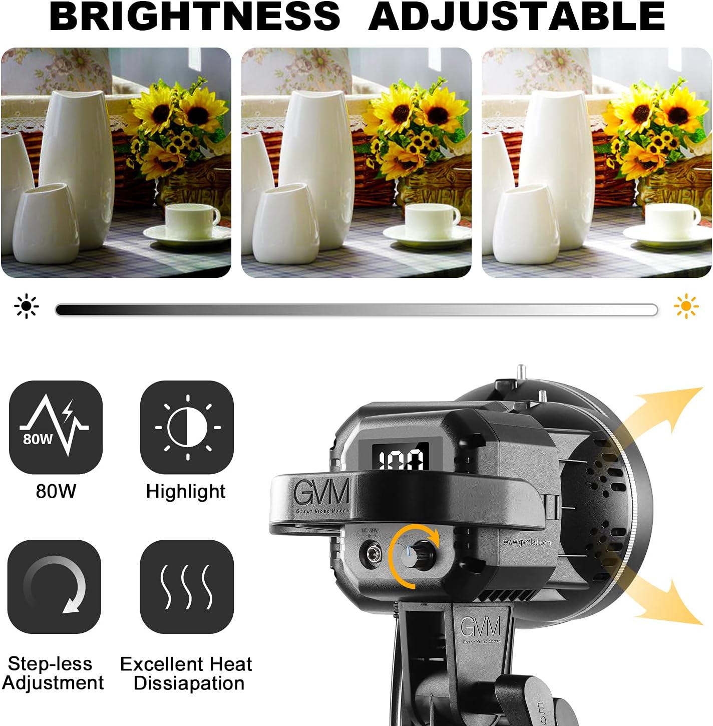 GVM LS P80S LED 2 LIGHT KIT WITH FILTERS