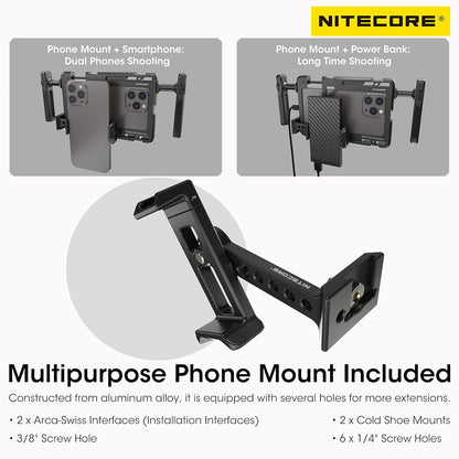 NITECORE NCR10 Smartphone Cinema Rig