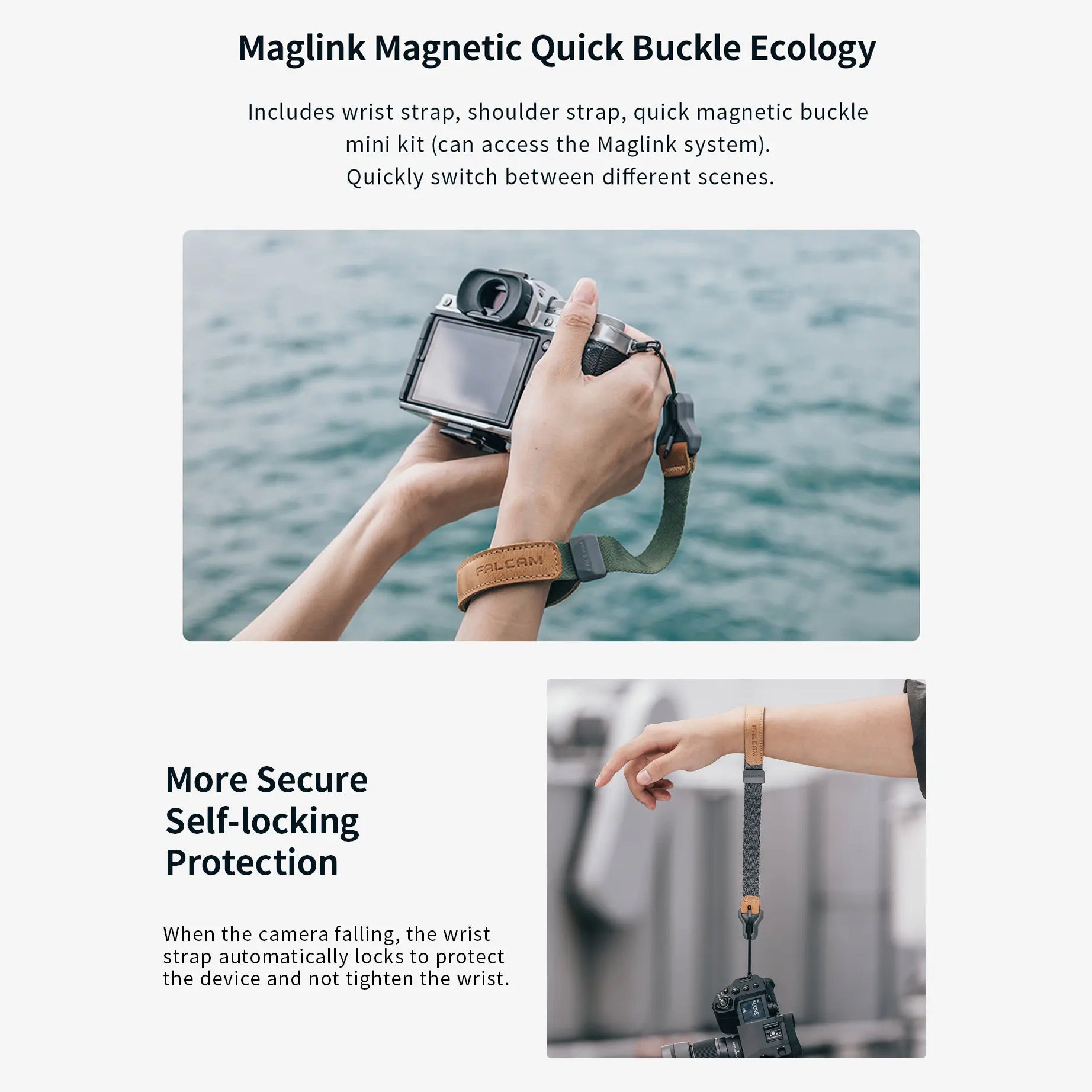 FALCAM Maglink Magnetic Wrist Strap