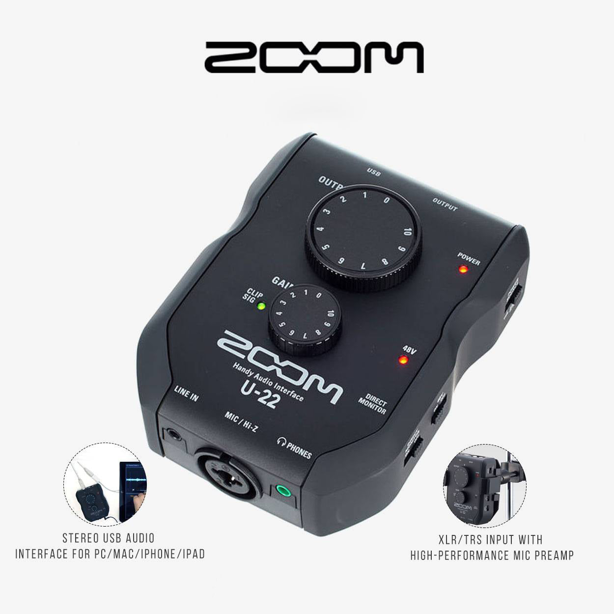 ZOOM HANDY AUDIO INTERFACE U 22