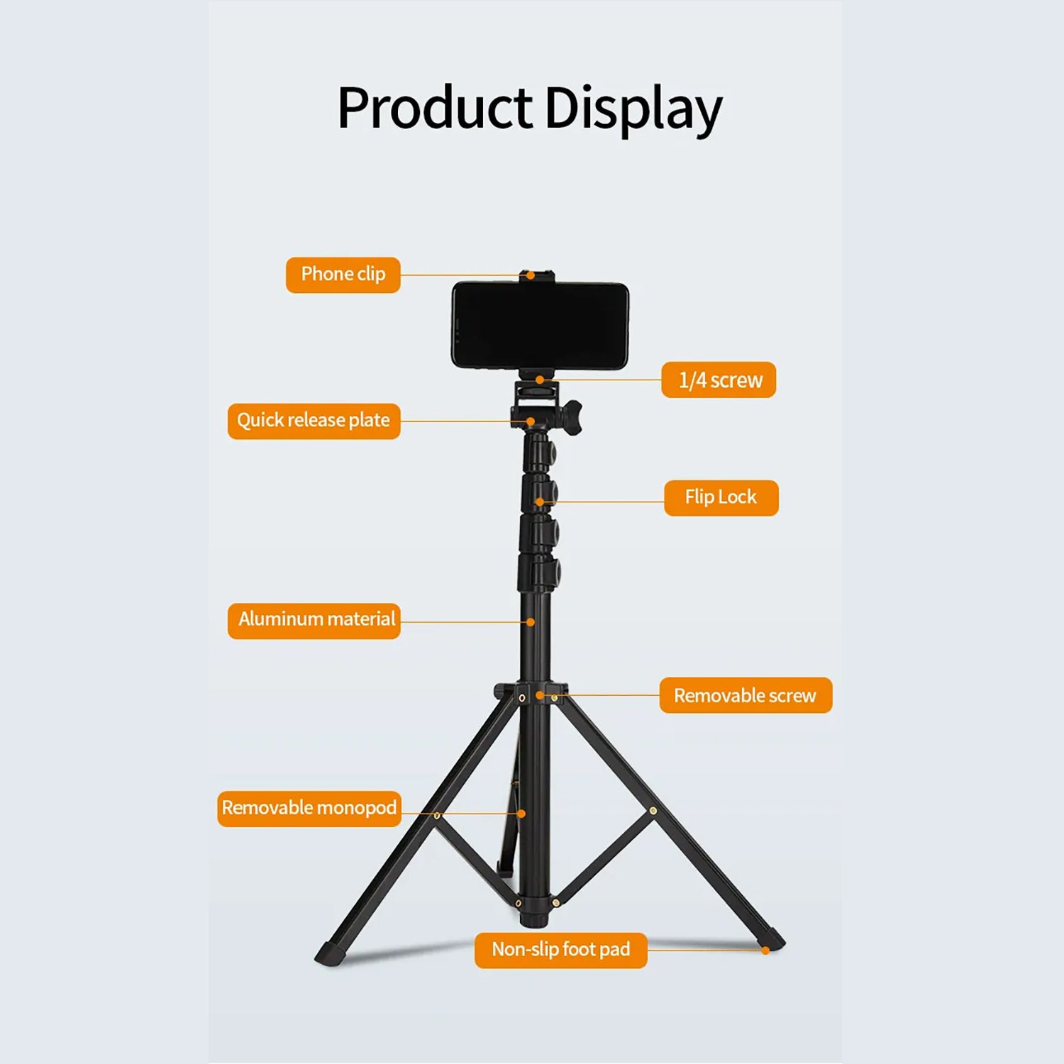 Jmary MT-39 Portable Tripod & Selfie Stick