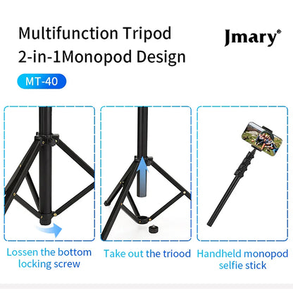 Jmary MT-40 Portable Tripod & Selfie Stick