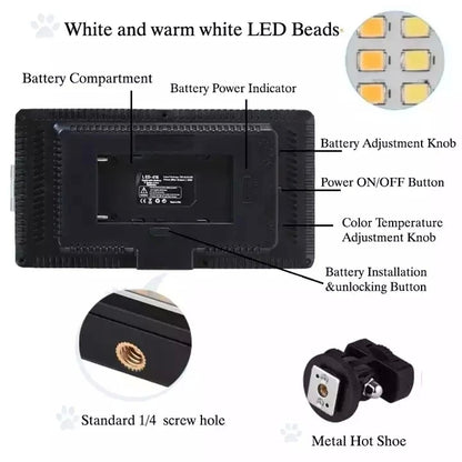 VIDEO LIGHT KIT 416 LED 30W